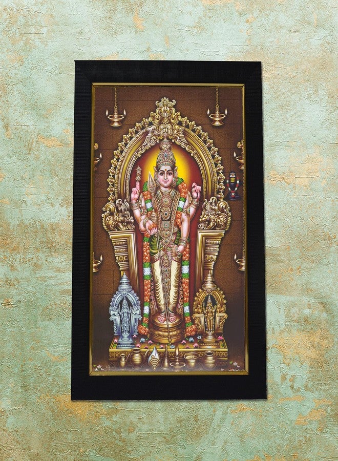 101Temples 101 Temples - Divinity Eternity Spirituality Lord Karthikeya Murugan Photo Frame for Pooja Room with Wall Hook, 1 Piece | 10” x 13”, Matt Finish - Image 5